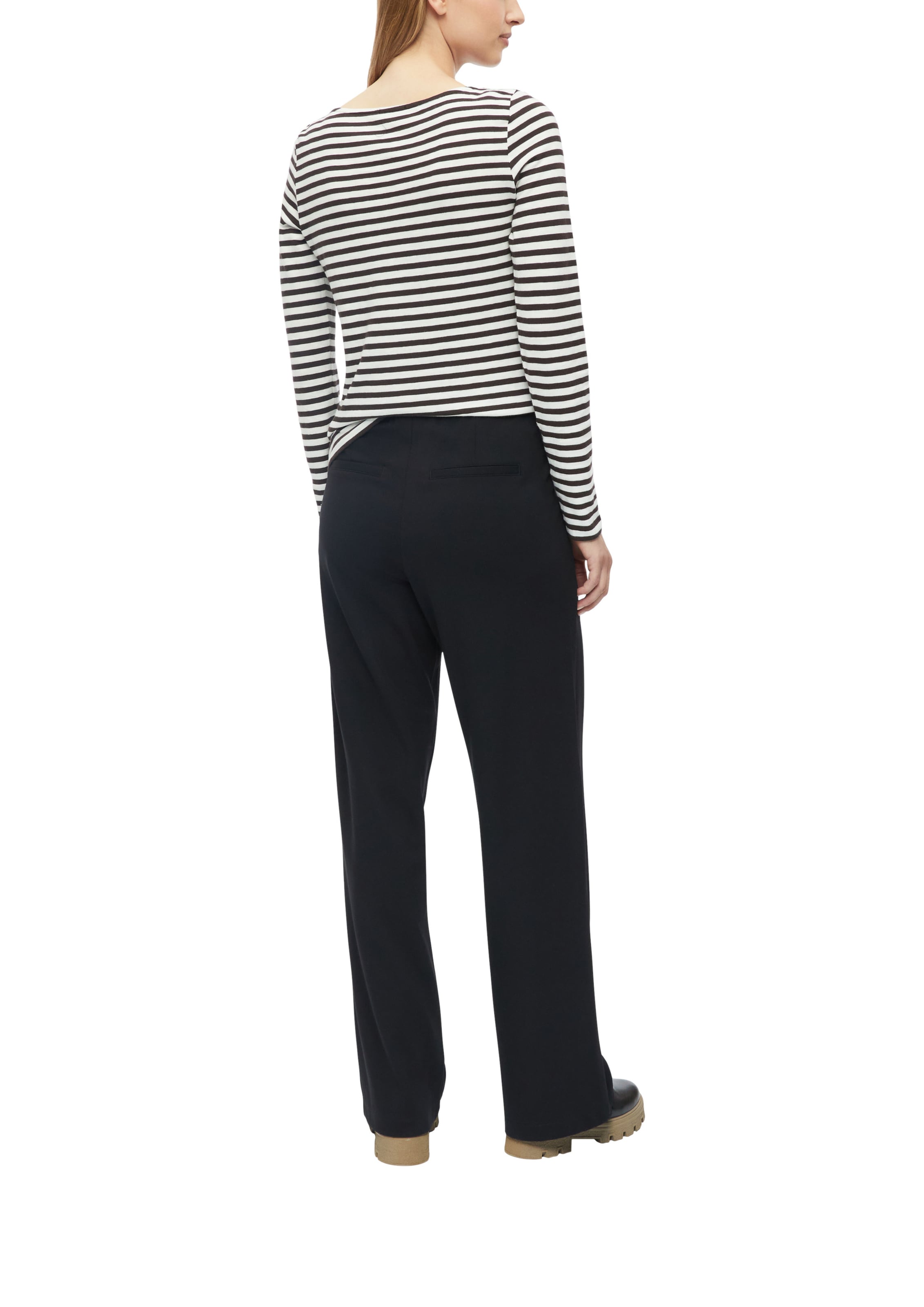 s.Oliver Wide leg Byxa i svart