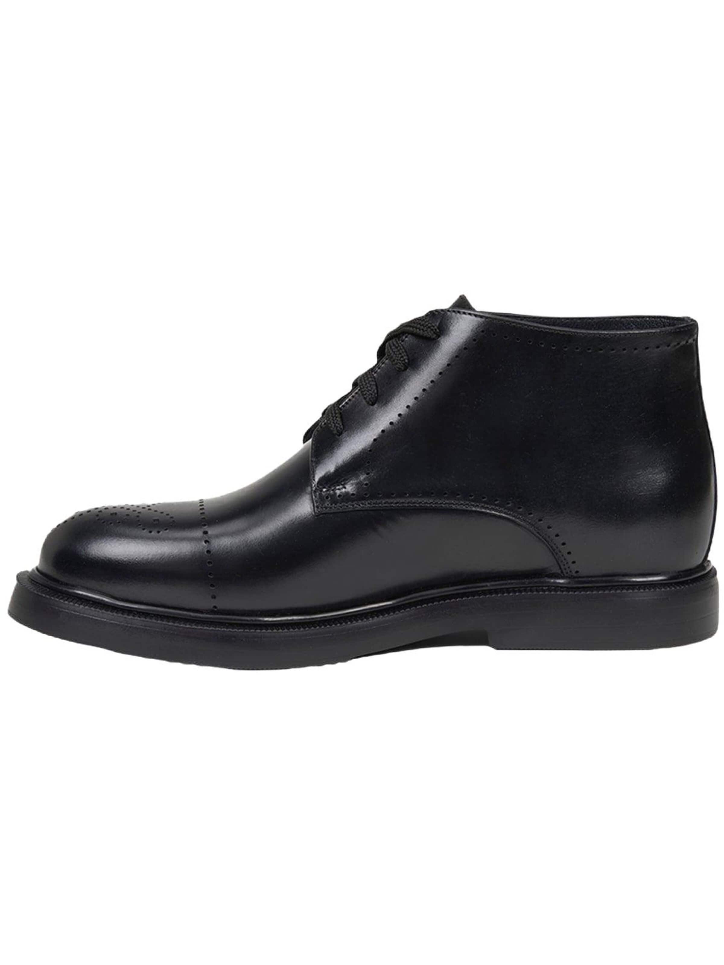 Desa - Botines chukka 'Stiefeletten' en negro: frente