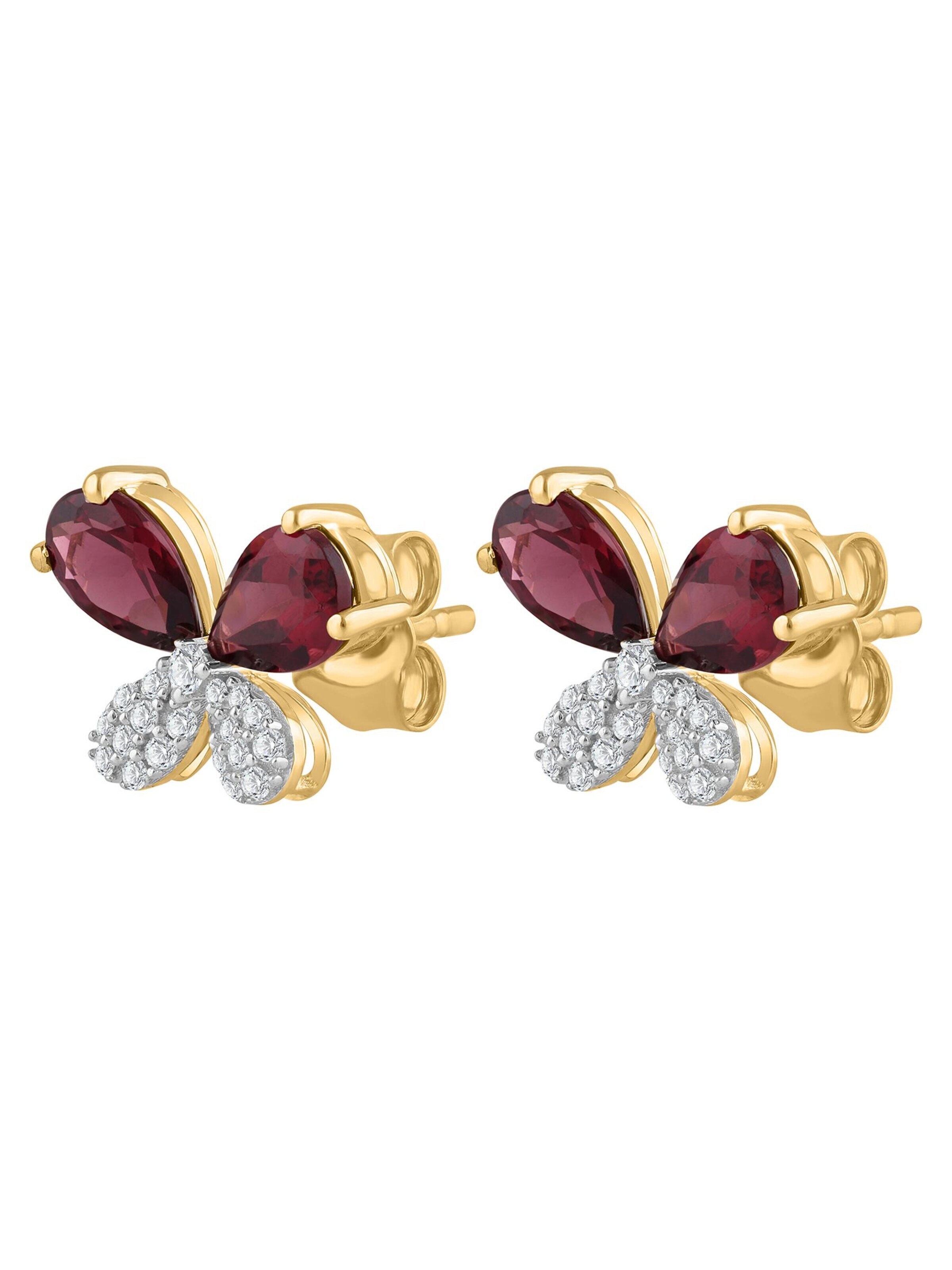 Diamant Exquis - Pendientes 'Ohrringe aus 375 Gelbgold mit Diamant' en oro
