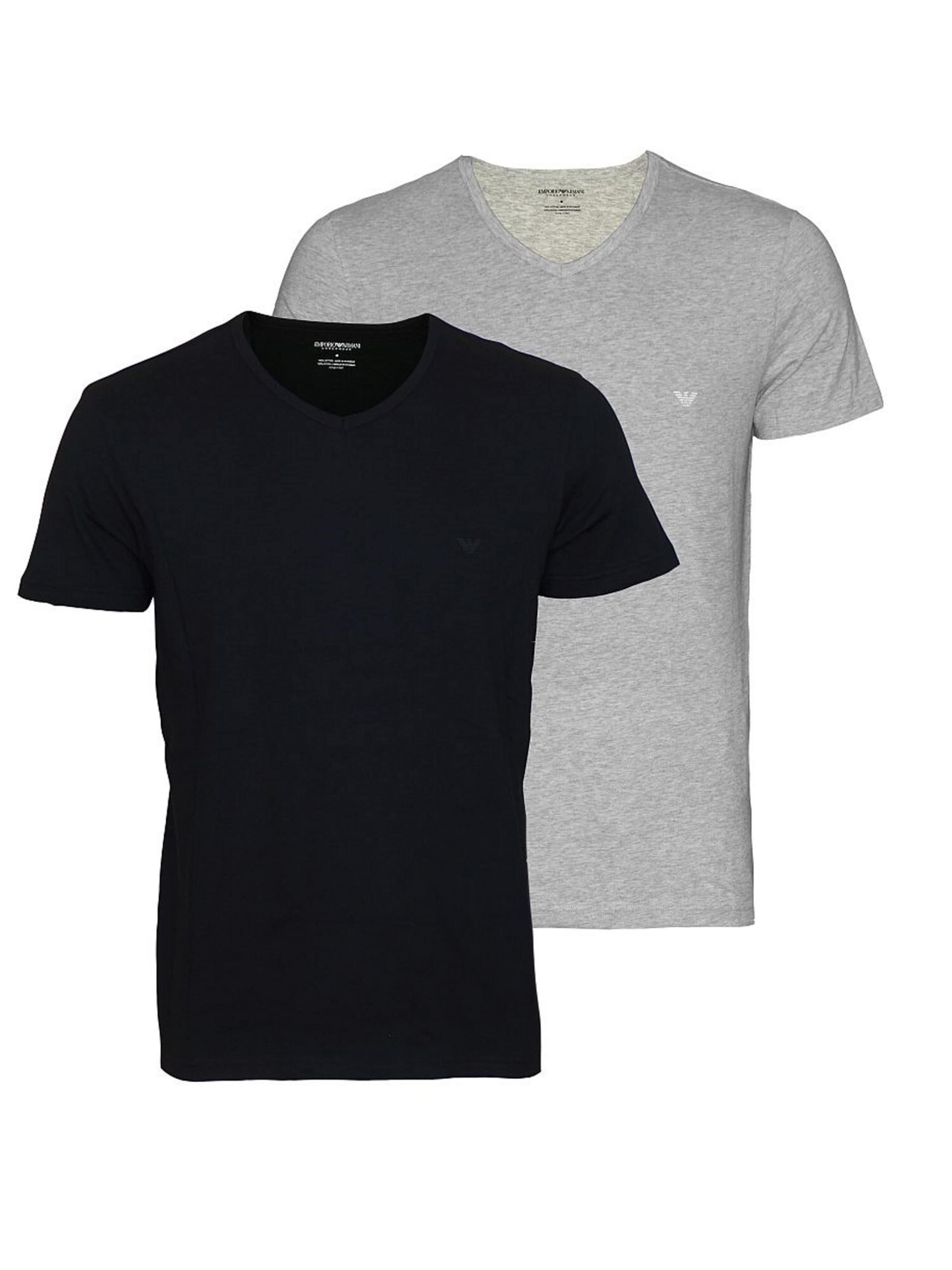 Herren Bekleidung T-Shirts Kurzarm T-Shirts Emporio Armani Baumwolle T-Shirt mit Zeichnungs-Print in Weiß für Herren 