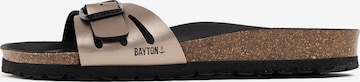 Bayton Pantolette 'Athena' in Braun: Vorderseite