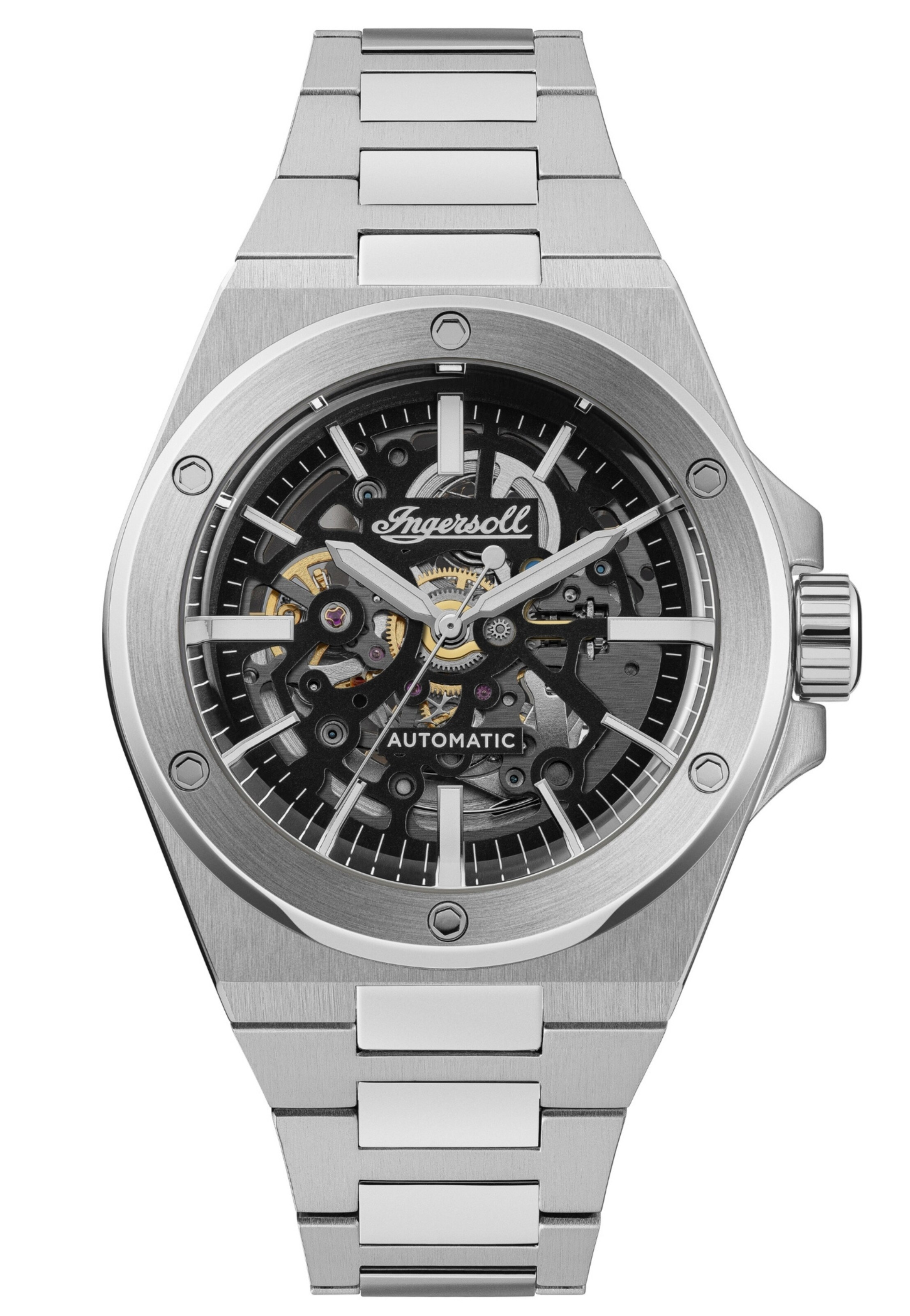 Montre à affichage analogique 'The Baler' INGERSOLL en argent : devant