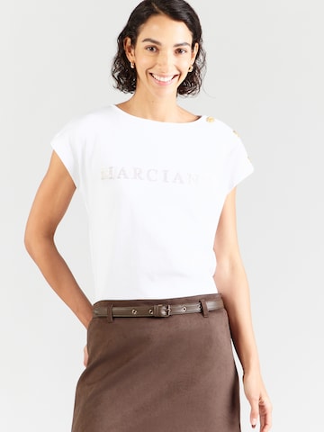 T-shirt GUESS by Marciano en blanc : devant