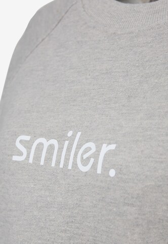 smiler. Sweatshirt 'Nippy' in Grey