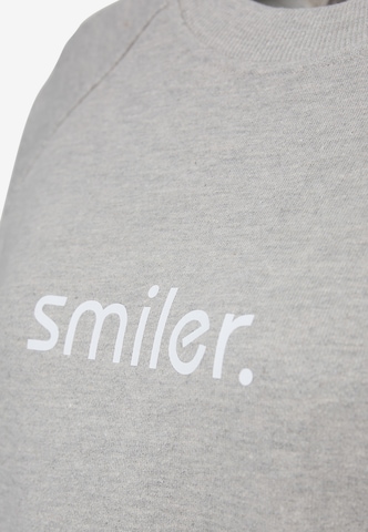 smiler. Sweatshirt 'Nippy' in Grijs