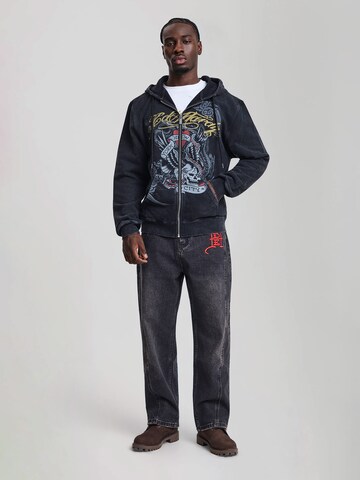 Veste de survêtement 'Storming New York' Ed Hardy en noir