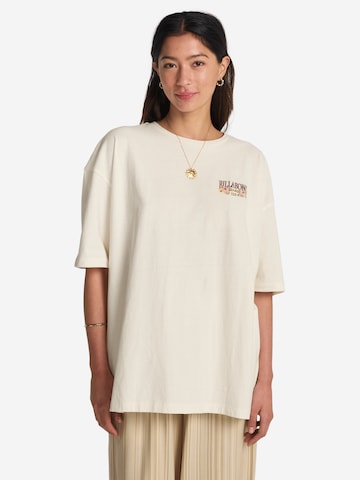 balta BILLABONG Marškinėliai 'Floral Rocker': priekis