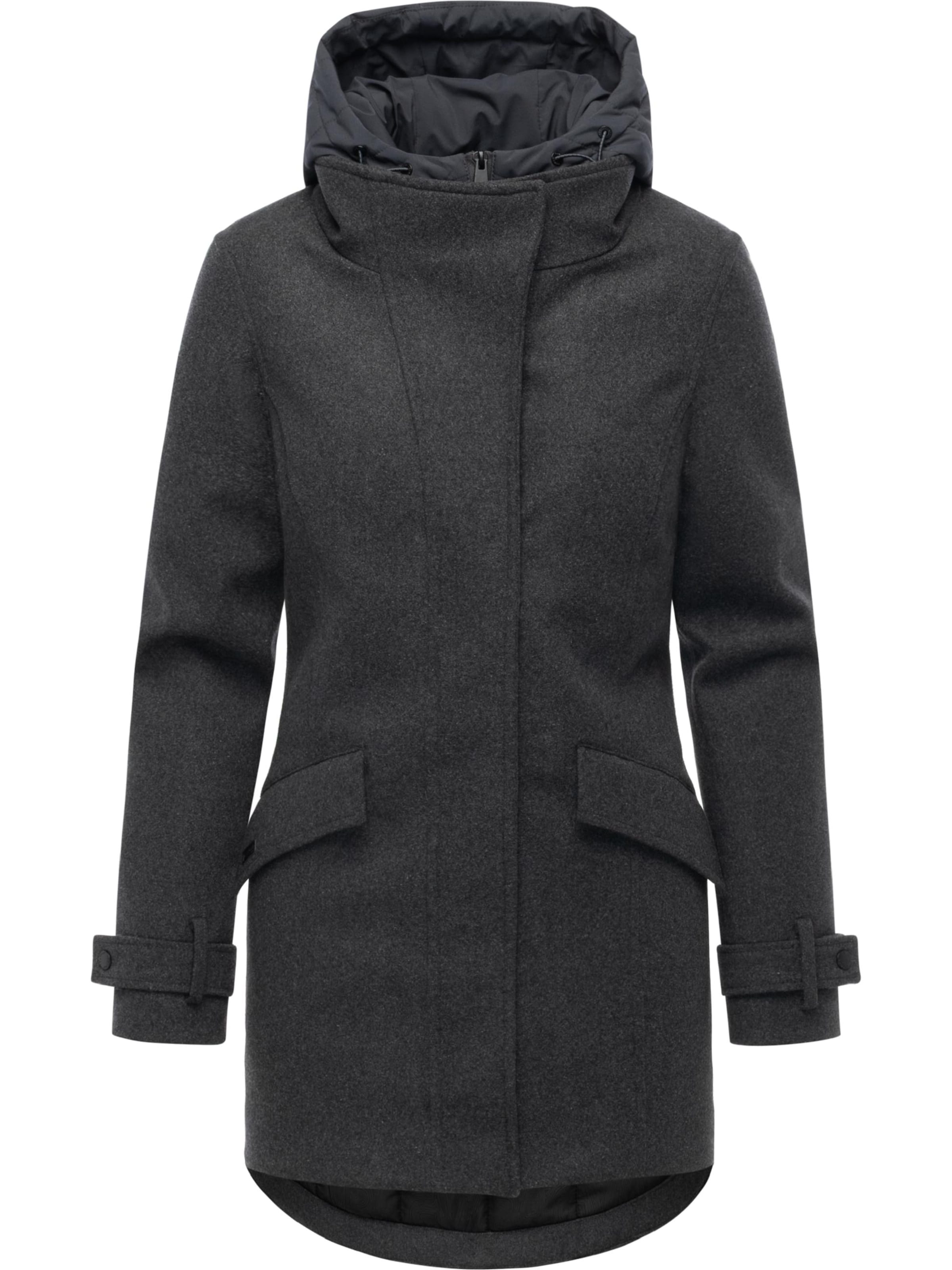 Cappotto funzionale 'Petuja Felt Youmodo' di Ragwear in grigio: frontale