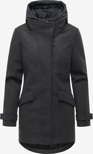 Ragwear Toiminnallinen pitkä takki 'Petuja Felt Youmodo' koossa XS värissä tummanharmaa, Tuotenäkymä