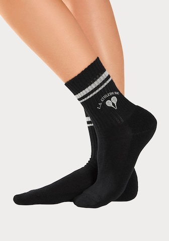 LASCANA ACTIVE Athletic Socks in Black