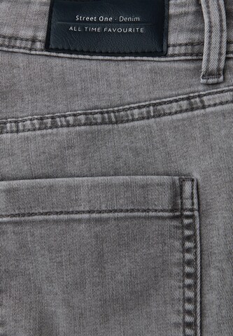 STREET ONE Slimfit Jeans in Grau