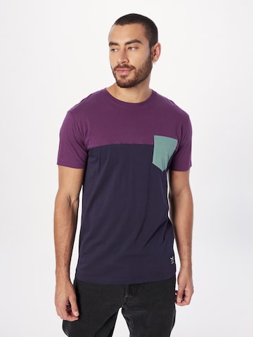 Iriedaily - Camiseta en azul: frente