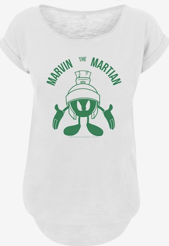 T-shirt 'Looney Tunes Marvin The Martian Large Head' F4NT4STIC en blanc : devant