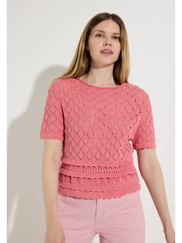 MORE & MORE Sweater in Pink: front