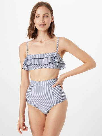 Bandeau Bikini aava en bleu : devant