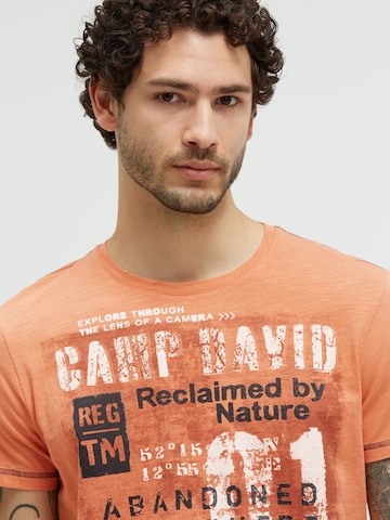 T-Shirt CAMP DAVID en orange
