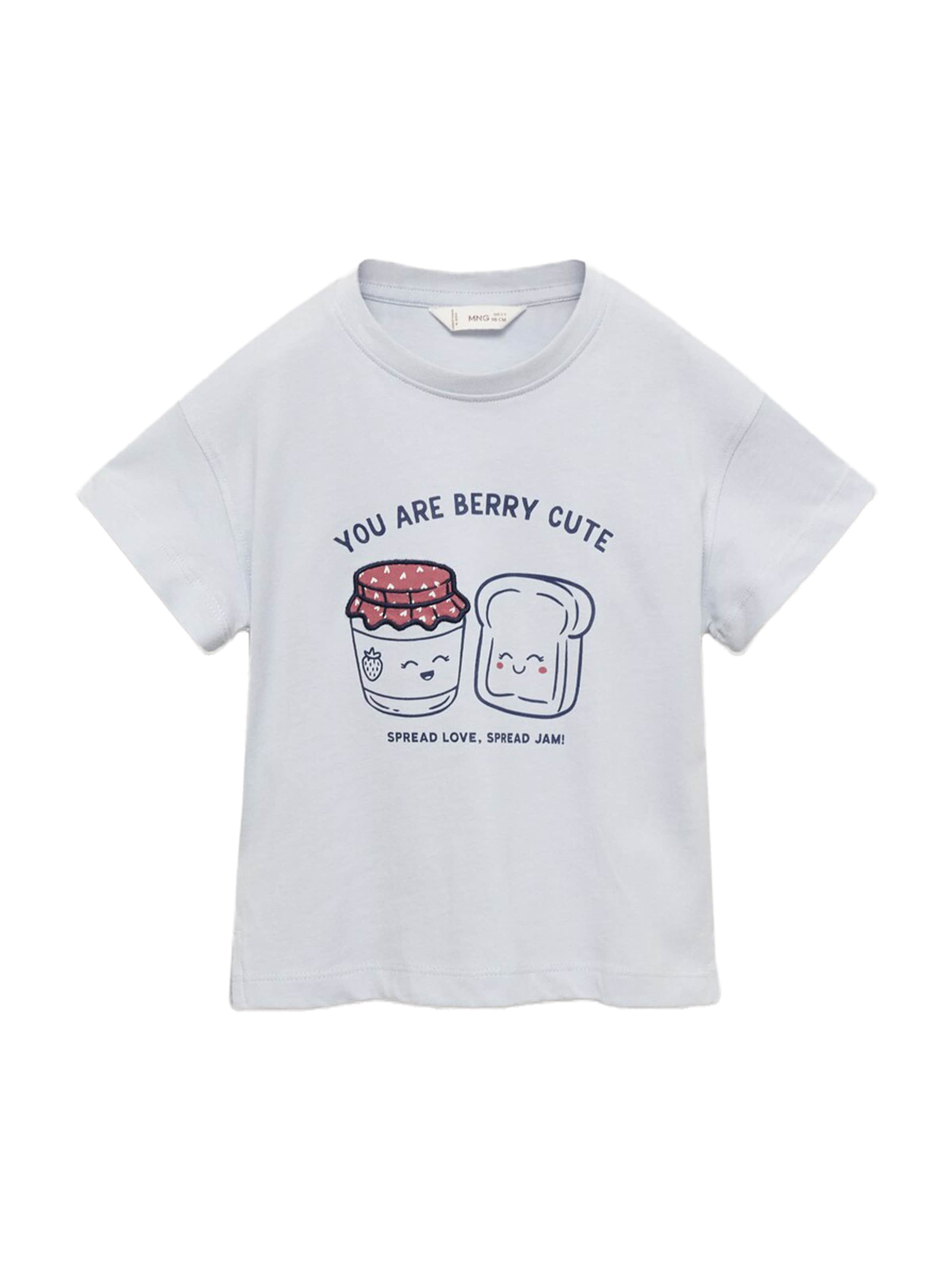 MANGO KIDS Tričko 'FOOD' - Modrá: predná strana