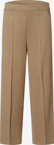 Cambio Regular Pleat-Front Pants ' Cameron ' in Brown: front