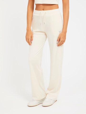 GUESS Regular Pants in Beige: front