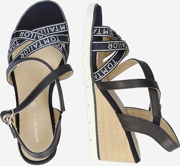 TOM TAILOR Strap Sandals in Blue