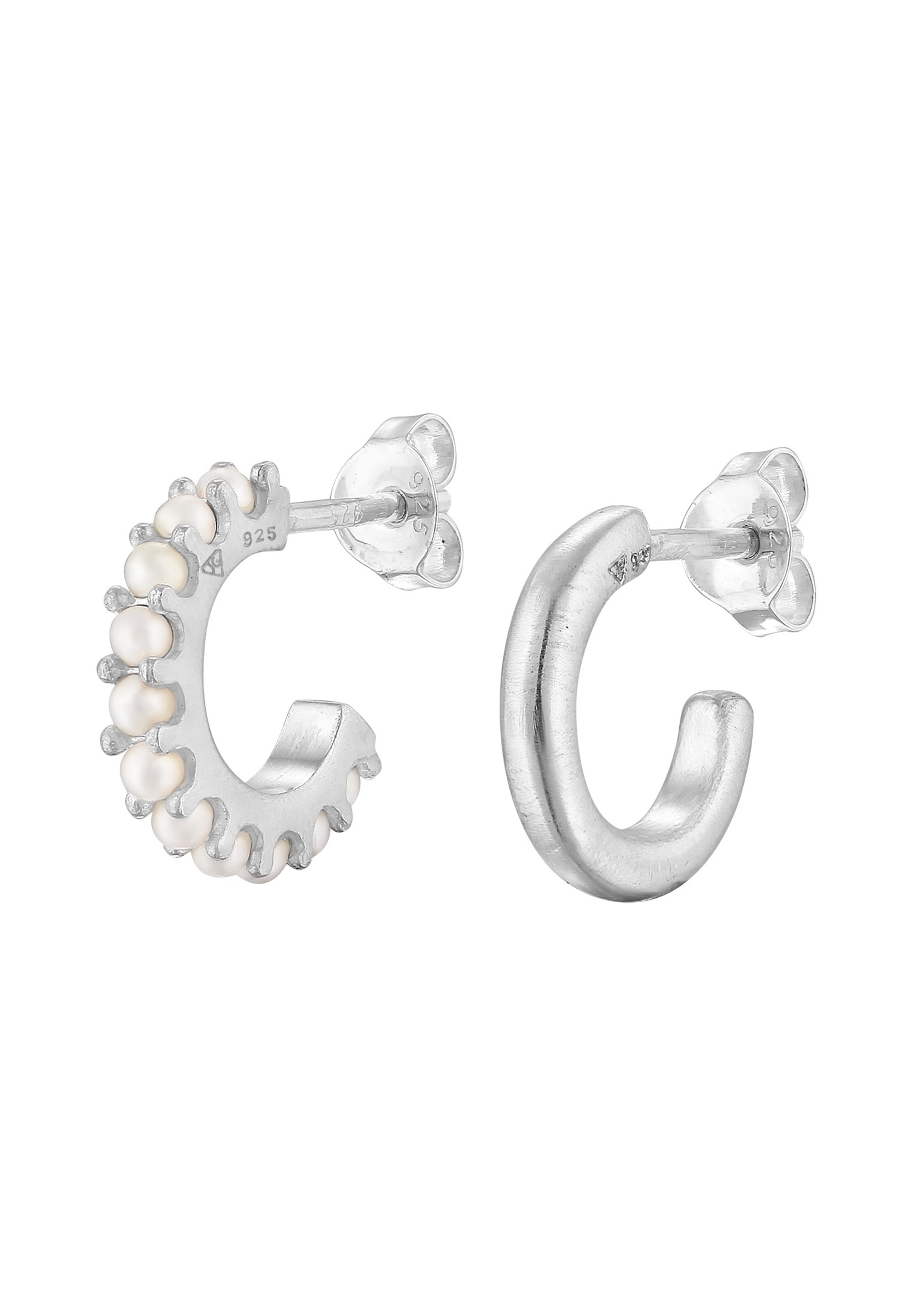 Boucles d'oreilles Haze&Glory en argent : devant