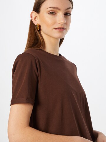 PIECES Shirt 'Ria' in Brown