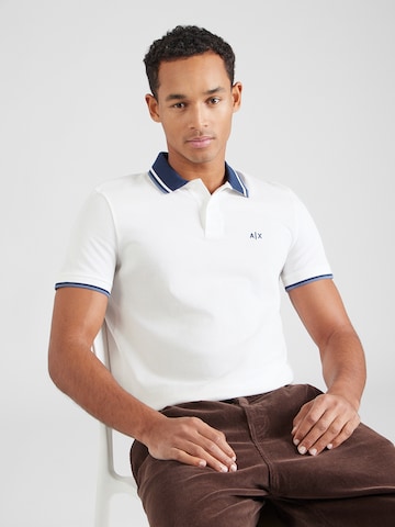 ARMANI EXCHANGE Poloshirt in Weiß: Vorderseite