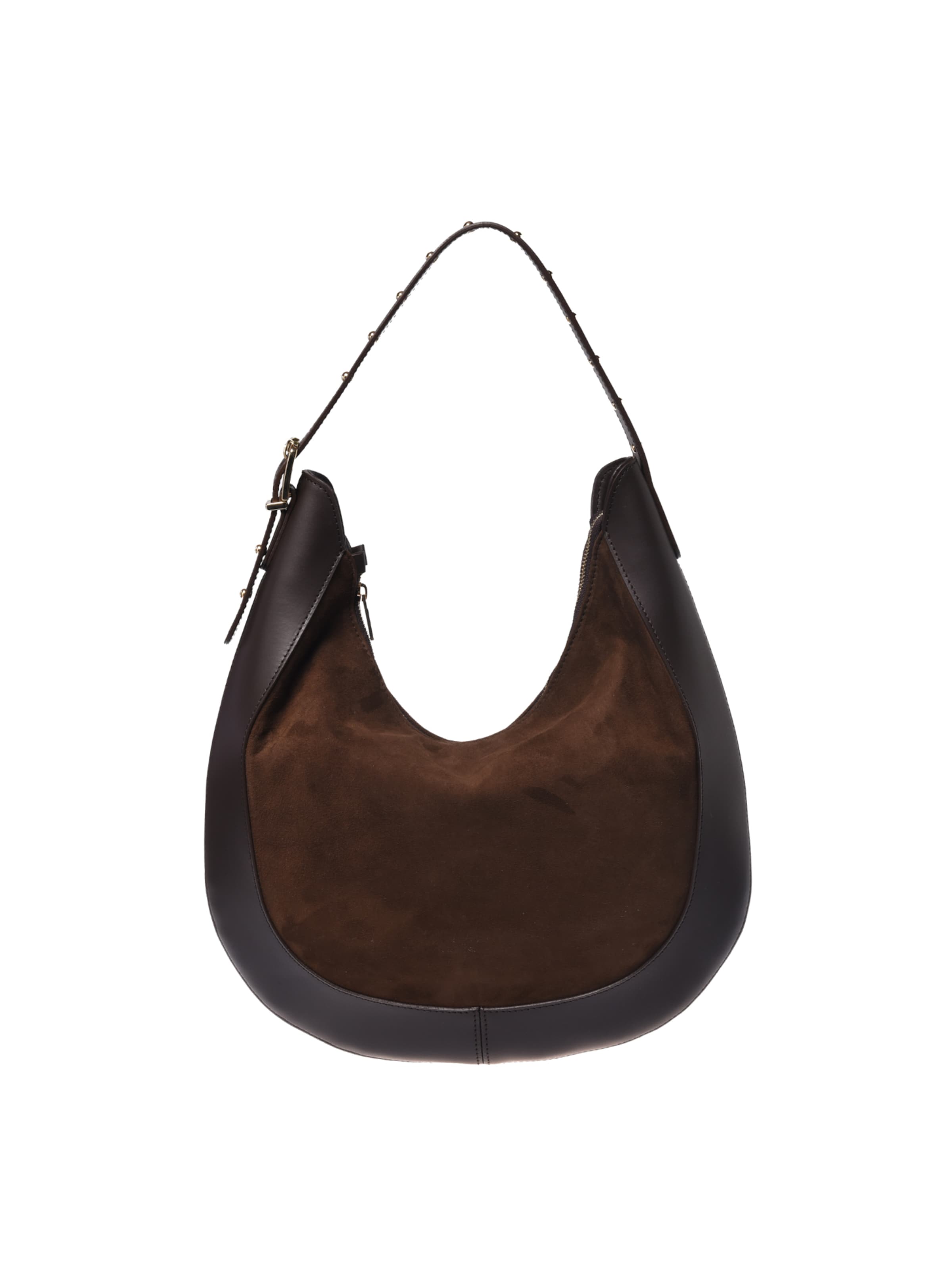 BALDININI Schoudertas in Bruin: voorkant