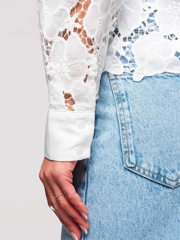 Camicia da donna di Ombre in bianco