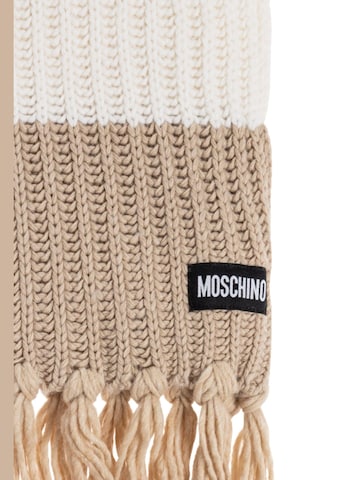 MOSCHINO Scarf 'Scarf with Logo' in Beige