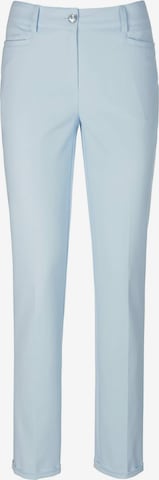Fadenmeister Berlin Chino Pants in Blue: front