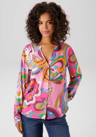 Aniston CASUAL Blouse in Mixed colors: front