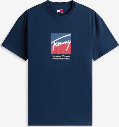 Tommy Jeans Majica u mornarsko plava / tamno plava / crvena / bijela, Pregled proizvoda