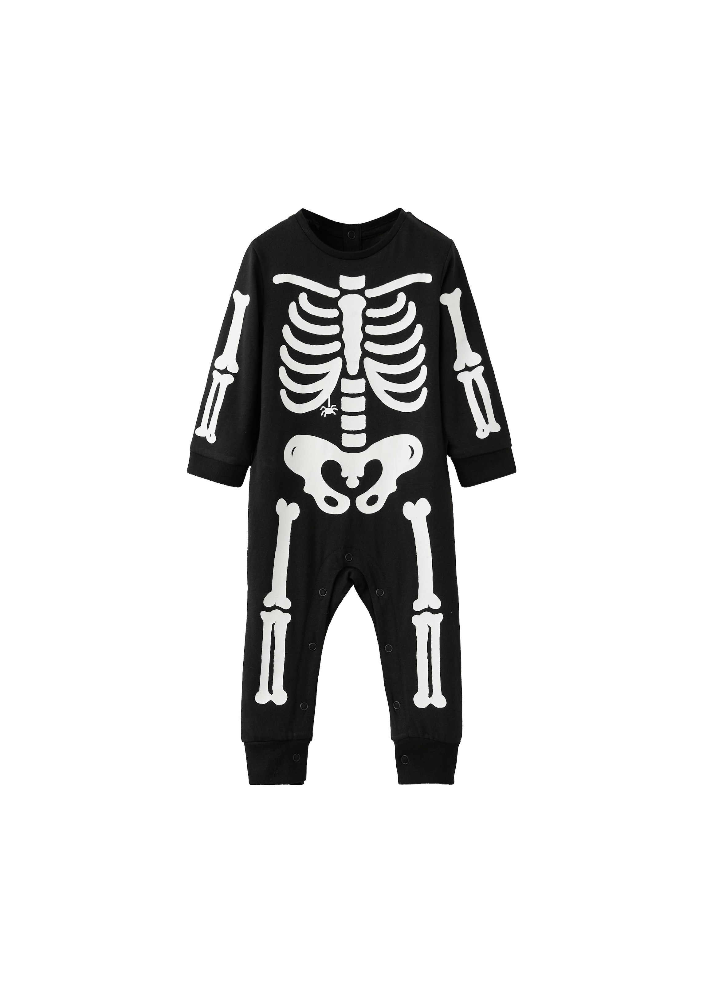 MANGO KIDS Pižama 'BONESNB' | črna barva: sprednja stran