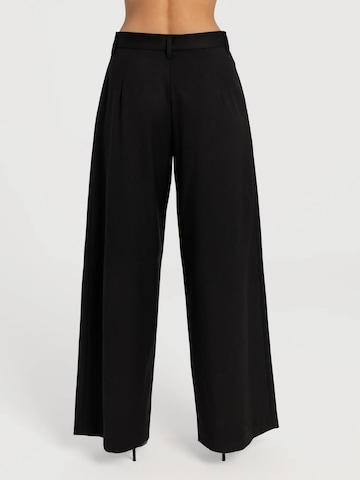Regular Pantalon 'Estra' mandragora en noir