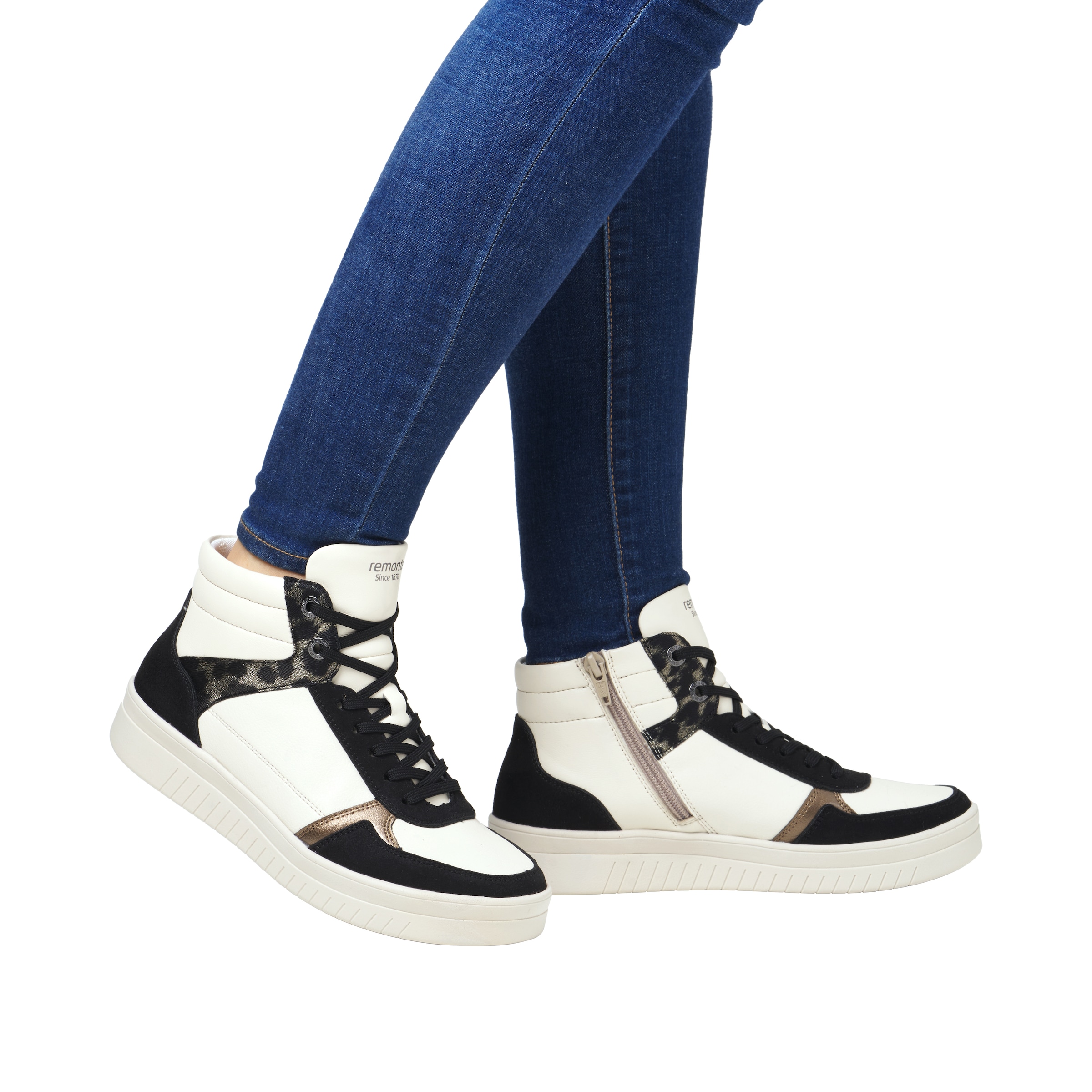 REMONTE High-Top Sneakers 'D0J71' in Beige