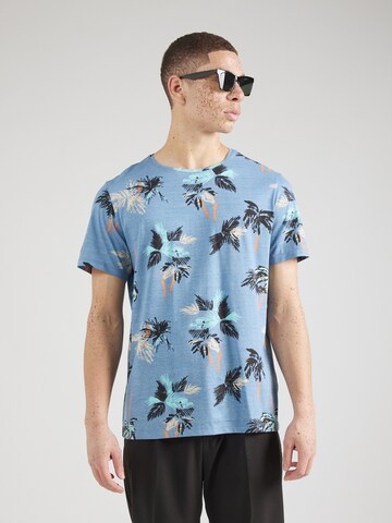 T-Shirt BLEND en bleu : devant