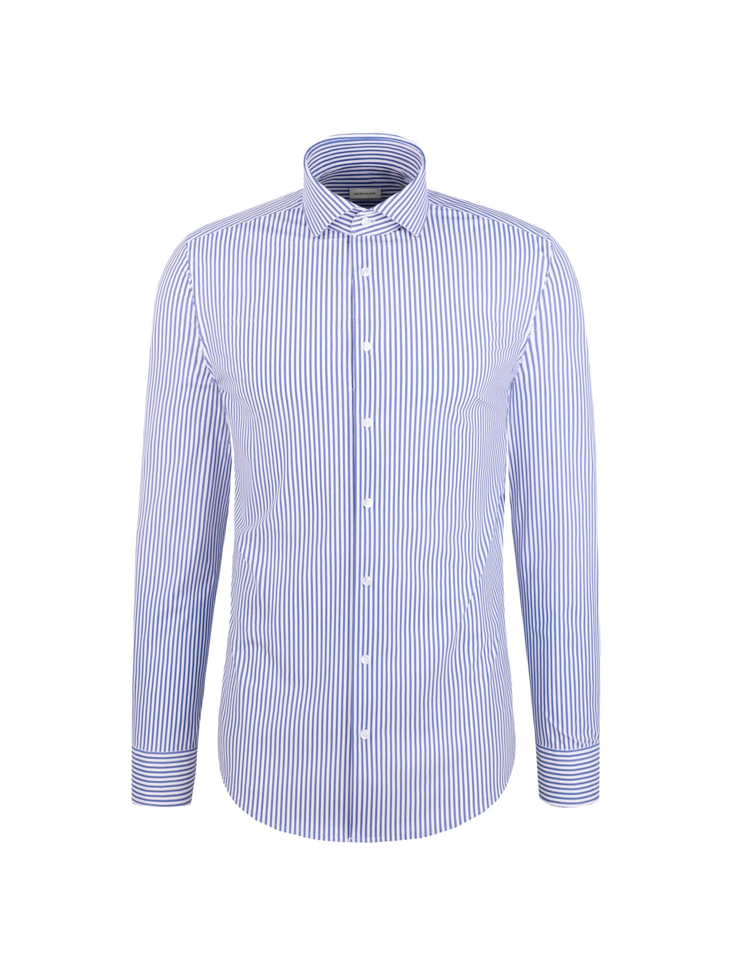 SEIDENSTICKER Slim fit Zakelijk overhemd 'Smart Performance' in Blauw: voorkant
