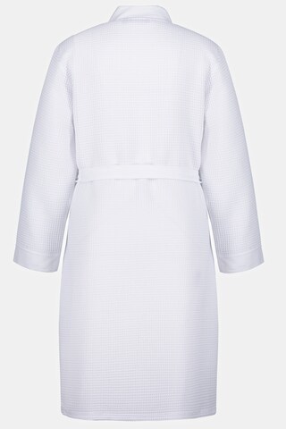 Ulla Popken Long Bathrobe in White