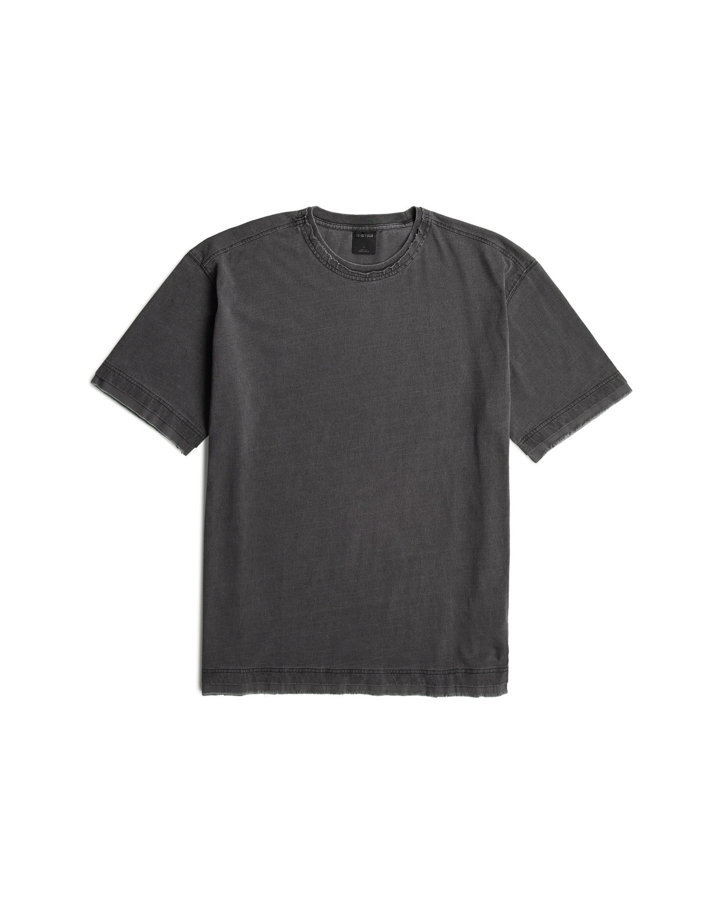 T-Shirt 'Washed Distressed Relaxed T-Shirt' G-STAR en noir : devant