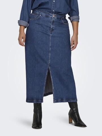 ONLY Carmakoma Rok in Blauw: voorkant