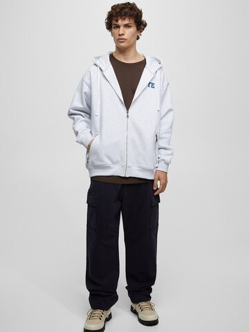 Pull&Bear Loosefit Cargobroek in Blauw: voorkant