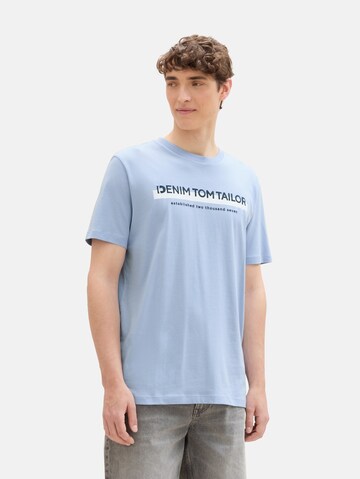 TOM TAILOR DENIM Shirt in Blue: front