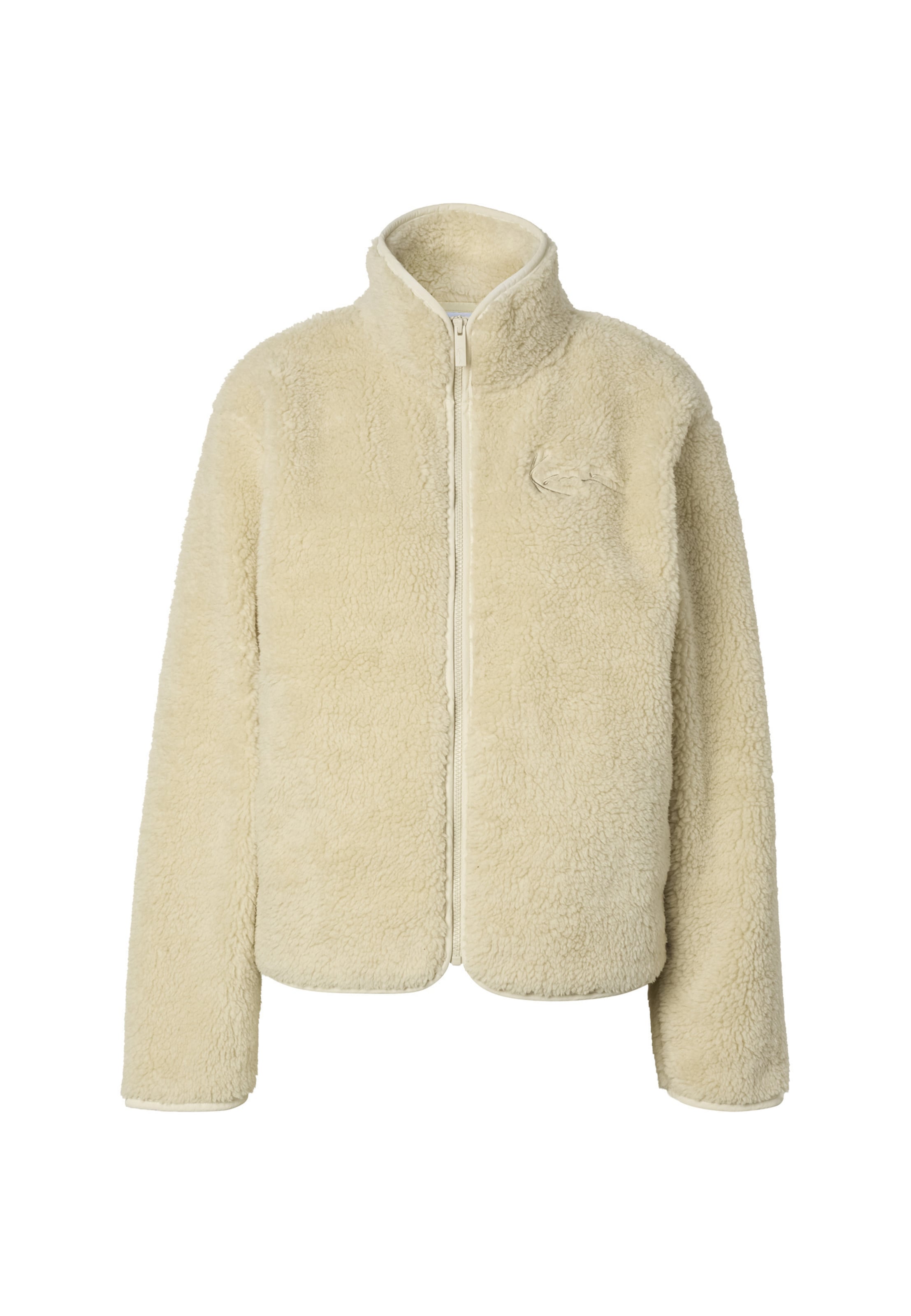 Giacca di pile 'Essential' di Karl Kani in beige: frontale