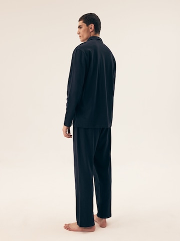 Henderson Long Pajamas 'Mos' in Blue