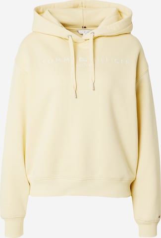 Sweat-shirt TOMMY HILFIGER en jaune : devant