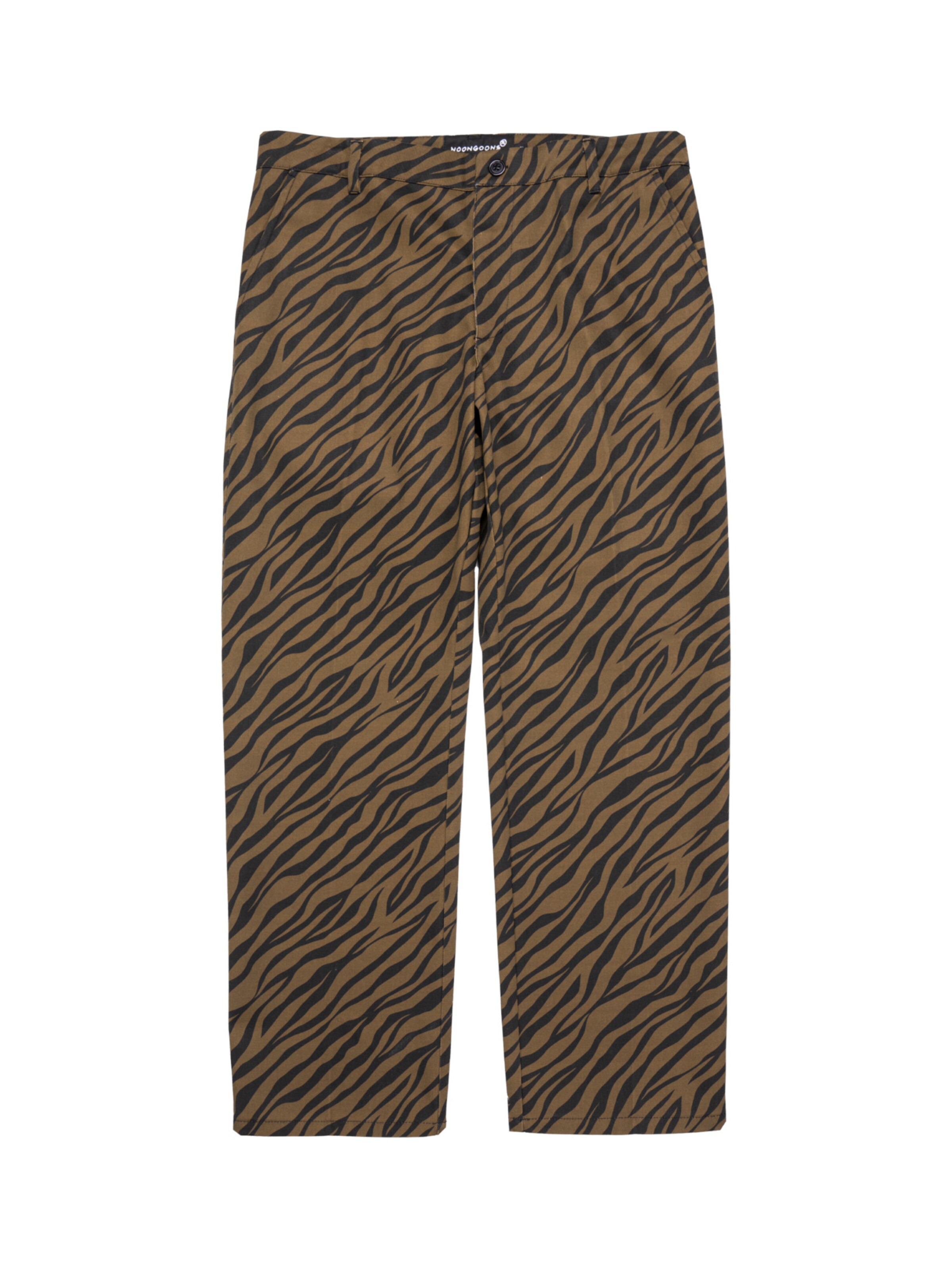 Noon Goons Normální Kalhoty – hnědá: přední strana