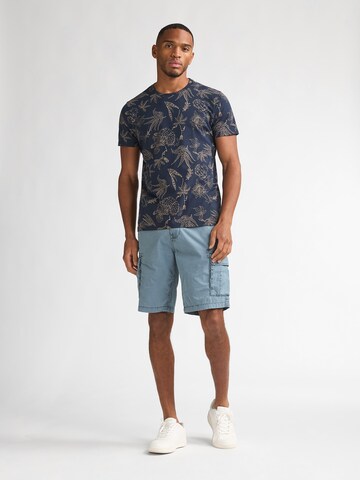 Petrol Industries Regular Cargobroek in Blauw