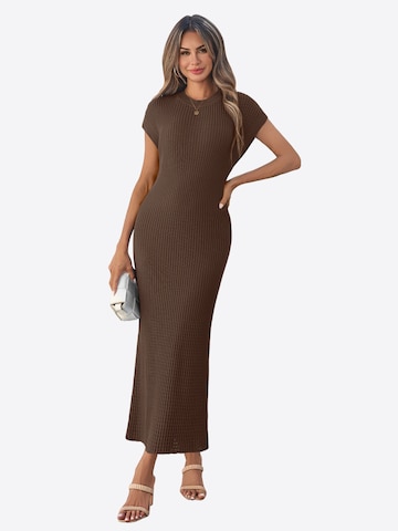 Imily Bela Kleid in Braun: Vorderseite