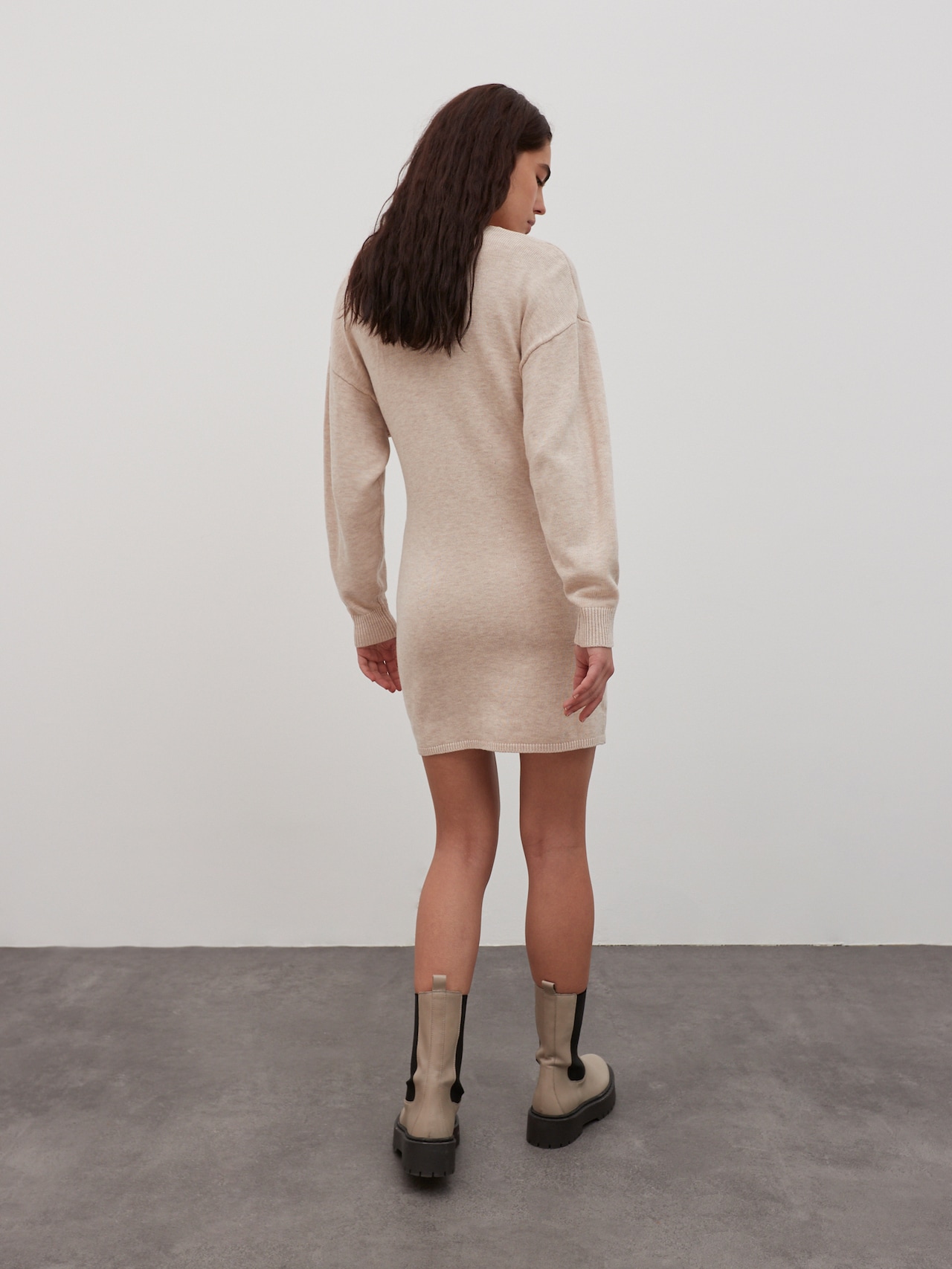 EDITED Produkte Kleid 'Loran' - beigemeliert